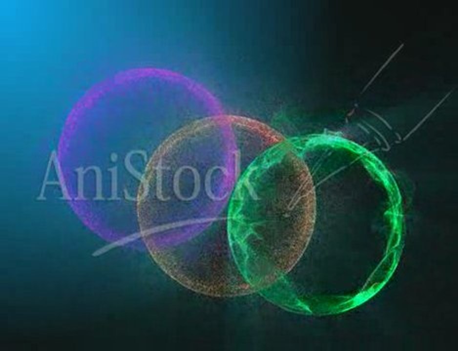 video background with party decoration balls