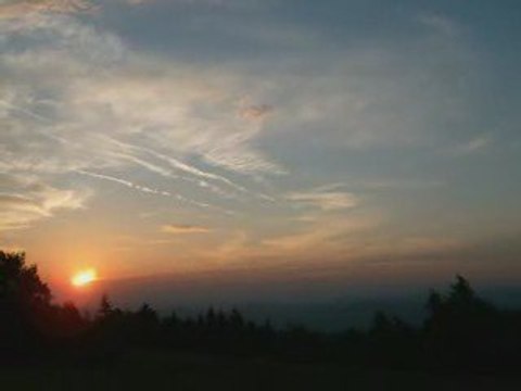 Wschód słońca na Leskowcu