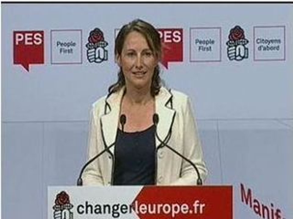Ségolène Royal à Rezé pour les "Etats-Unis d'Europe"