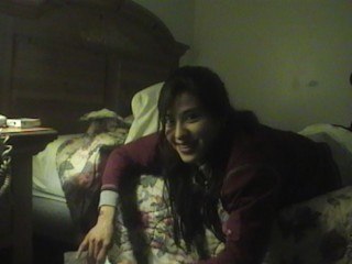 Cute Asian Girl Smoking in the Hotel with JimRock the Don