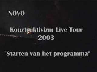 NÖVÖ "Starten van het programma"