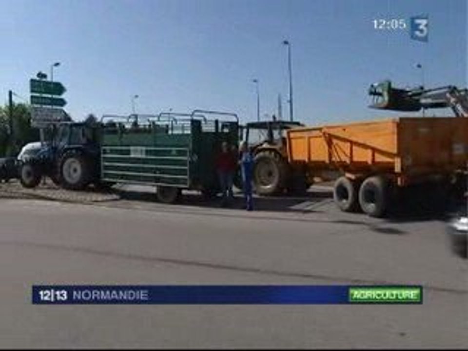 manifestations paysannes après l'échec des négos sur le lait