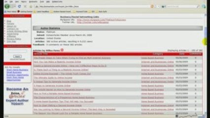 My Goal For Ezine Articles