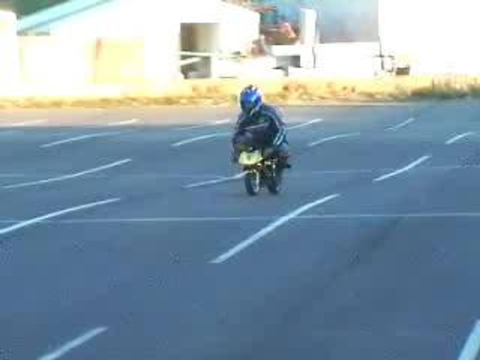 Gamelle en pocket bike