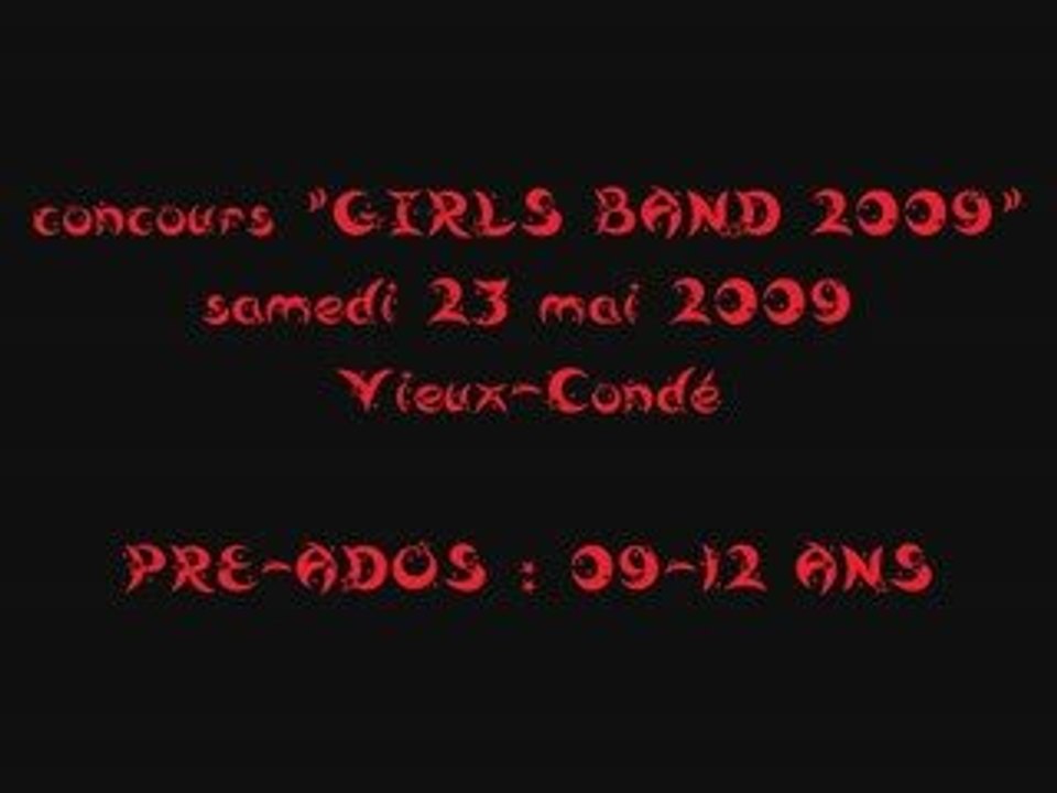 concours girls band 2009 vieux-condé pré ados