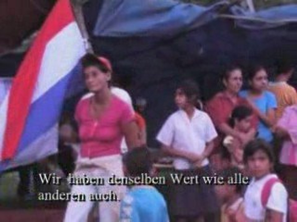 Demonstration gegen den Vorstoß des Sojaanbaus in M López