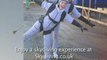 Skydiving experience UK. Sky-diving freefall parachute