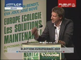 EVENEMENT,Meeting des Verts pour les éléctions européennes : Mamère/Cohn Bendit