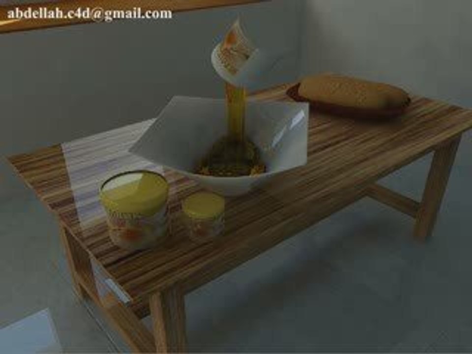 realflow+cinema4d simulation