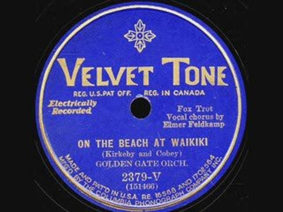 On The Beach At Waikiki-Elmer Feldkamp