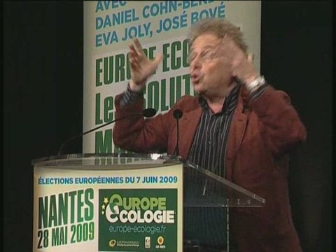 Daniel Cohn-Bendit au meeting Europe écologie de Nantes