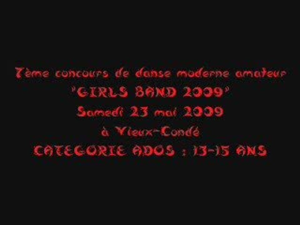 concours girls band 2009 catégorie ados 13-15 ans