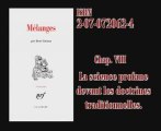 LLP - 08-01-10 - Extraits de Mélanges - René Guénon C