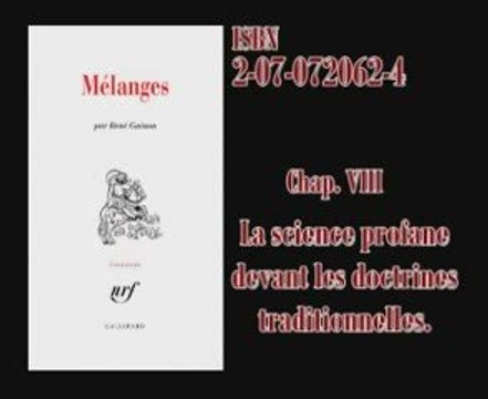 LLP - 08-01-10 - Extraits de Mélanges - René Guénon C