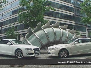 Mercedes E350 CDI Coupé contre Audi A5 3.0 TDI  HD720p
