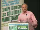 Noël Mamère au meeting Europe écologie de Nantes