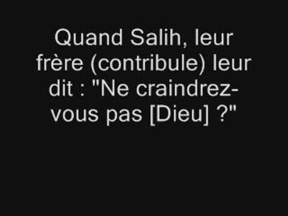 Le prophète Salih