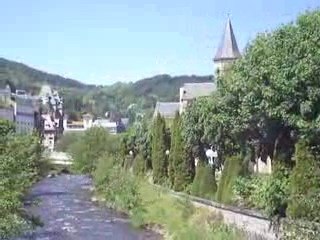 La Bourboule: Vue du pont du marché