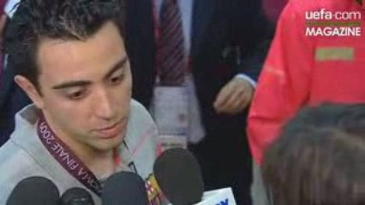 UEFA Champions League 2009 Finale Barca - MU Xavi Hernandez