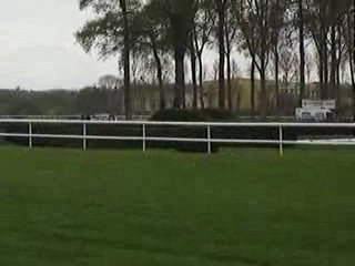 course d'obstacles + une chute