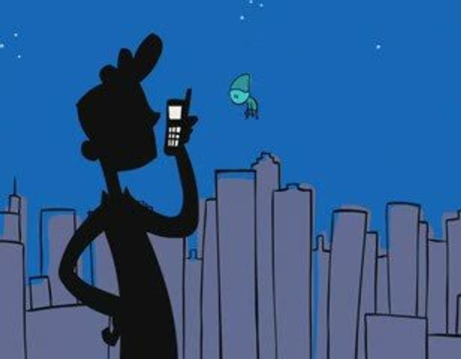 Avez vous deja vu  Le lutin du téléphone portable