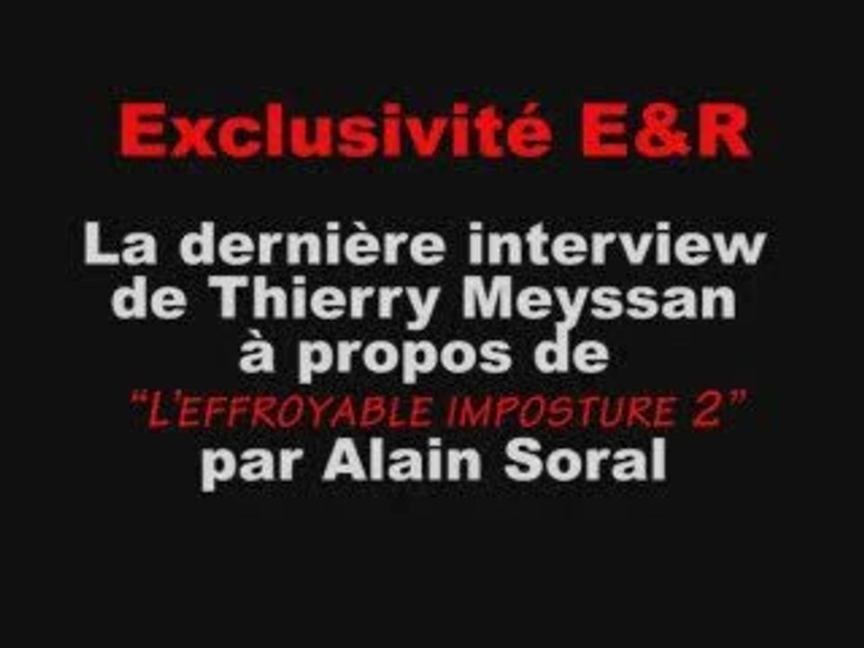 Meyssan - Soral : Géopolitique ---> remise à niveau 2007