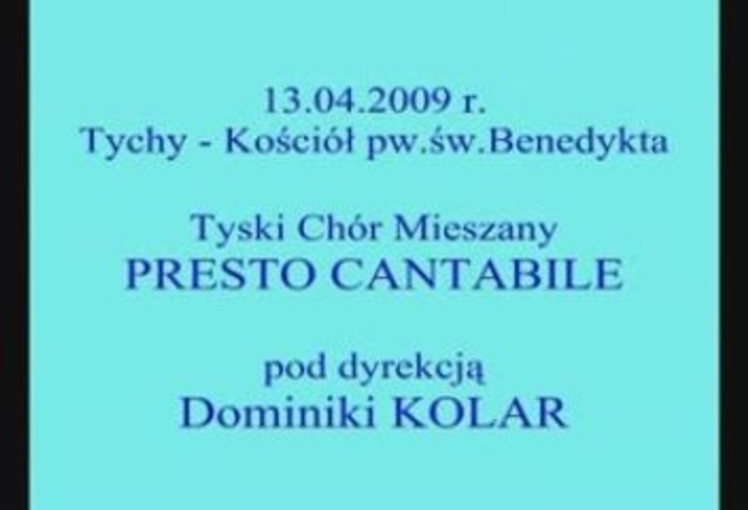 Koncert w kościele św. Benedykta w Tychach cz. 2