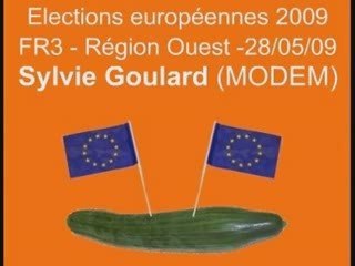 Européennes 2009 Sylvie Goulard "la courbure des concombres"