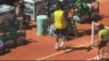 Plongeon de Gael Monfils Roland Garros 2009