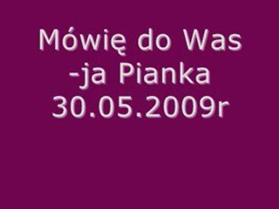 Mówiąca Pianka