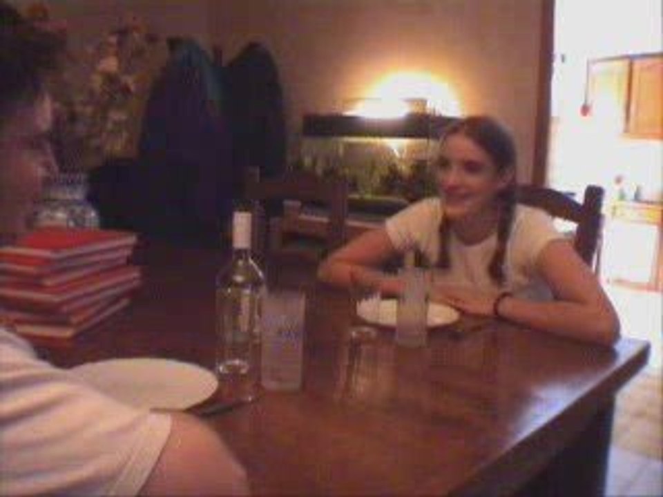 Odile et biales au restaurant