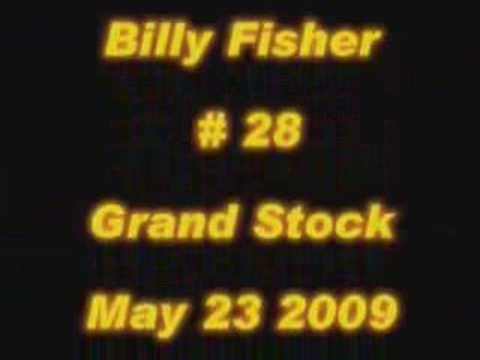 Billy Fisher Grand Stock in car camera during race 5/23/09
