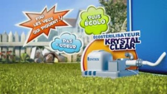 Pub TV Stérilisateur piscine Intex Krystal Clear VigiPiscine