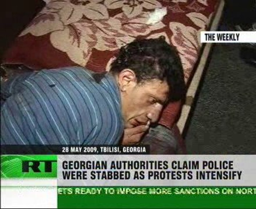 Georgia: policemen injured during protests