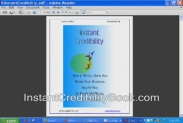 How to Write a Book: Instant Credibility System
