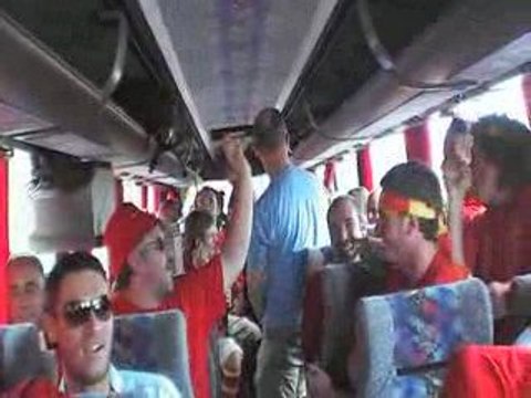 Ambiance dans le bus - ½Finale Usap 2009 - Chtis Migrés 66