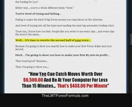 The LMT Forex Formula By Dean Saunders