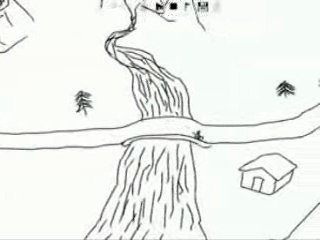 Line rider dans la montagne