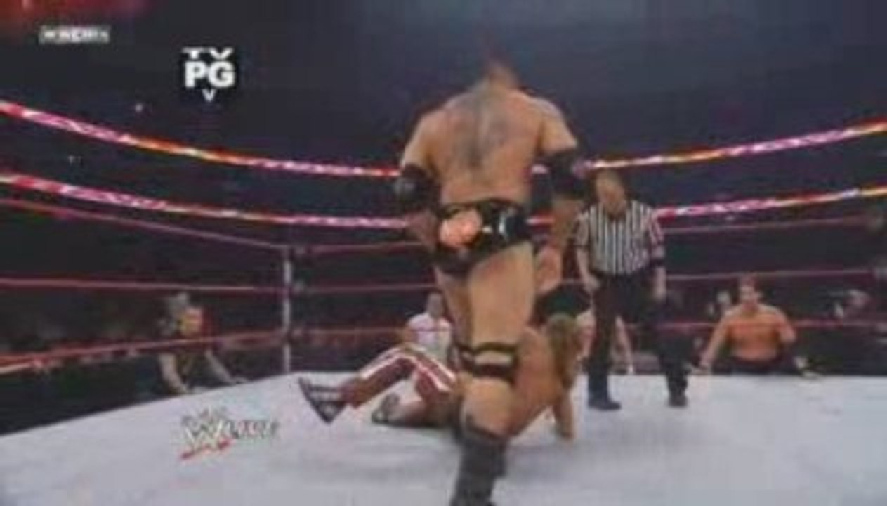 Lumberjack match Batista vs Shawn Michaels