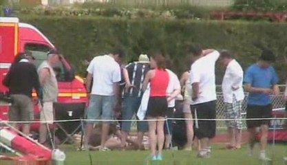 Athlétisme : le marteau se détache et tape une commissaire