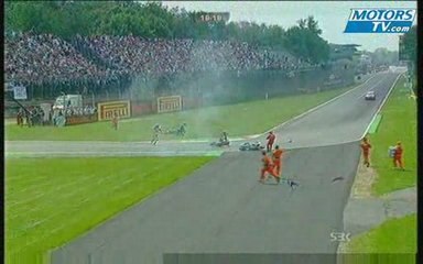 Crash depart Mondial Superbike 2009 Monza