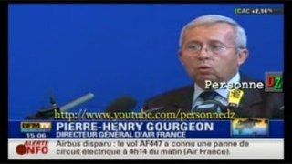 Airbus A 330 Disparu:Conference de Presse:Pierre-Henry