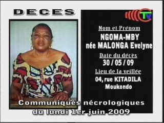 Communiqués du 01-06-09