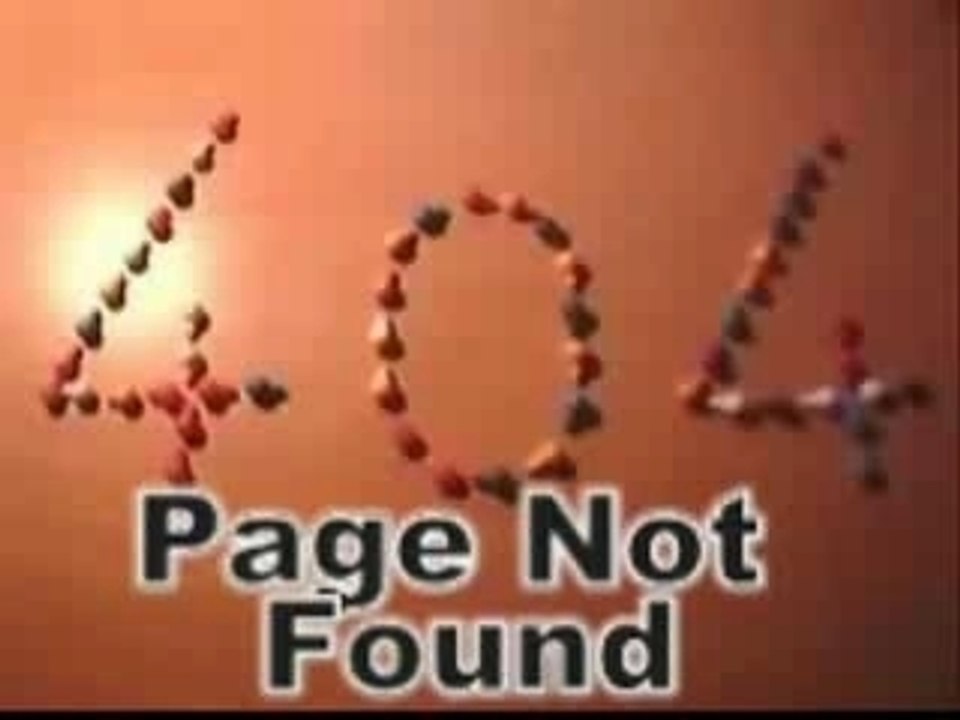 Error 404 Page not Found