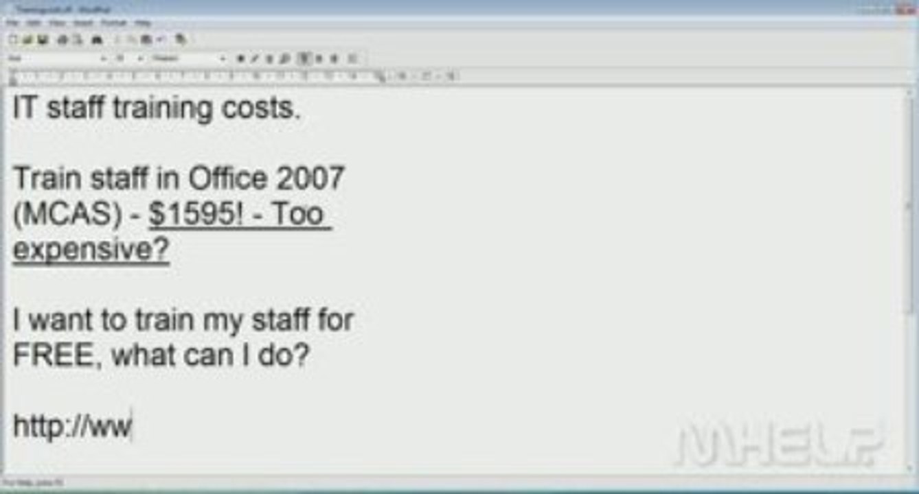 Mhelp in Action #2- Saving you lots and lots of money