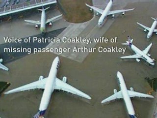 Wife's despair over missing plane