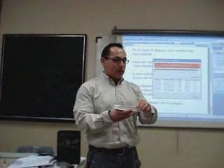 Dernier jour de notre cours. Un cadeau des étudiants