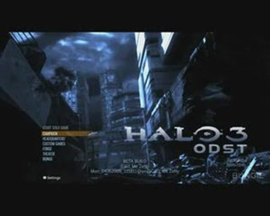 Halo 3  Odst -  Menu (Beta)