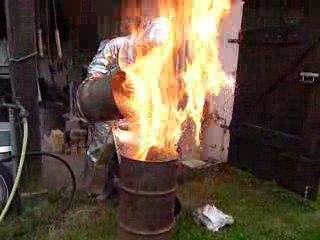 enfumage raku grand vase