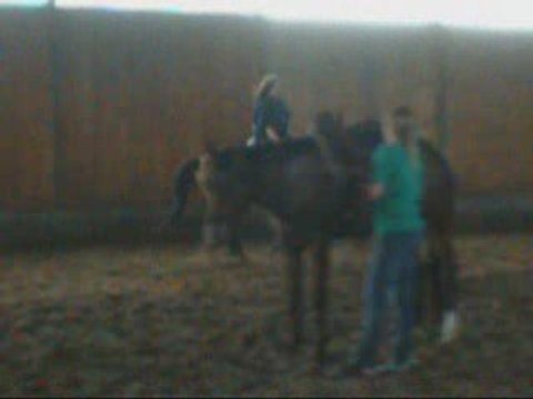 Mon entraineuse sur ma jument